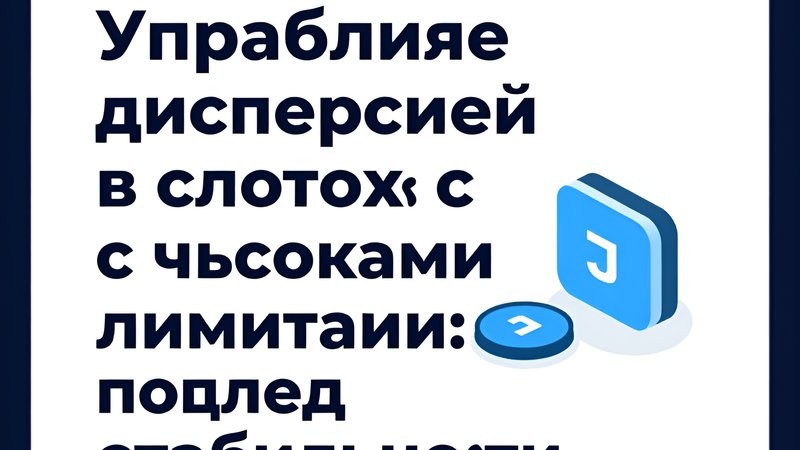 График управления дисперсией и стабильности банкролла для игры в слоты с высокими лимитами